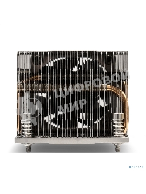 Кулер для процессора ExeGate ESNK-P0063AP4.PWM.2U.SP3.Cu серебристый, 60 мм, алюминий/медь, 6800 об/мин, 54.3 дБ, 4 pin, 240 Вт, 64.5 мм