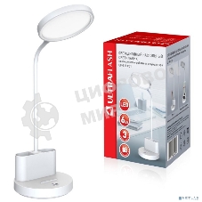 Настольный светильник Ultraflash UF-818 C01 белый (Led, светильник настольный, 6Вт, 6000К, аккум., 3 ур.яркости)