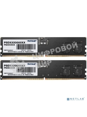 Оперативная память Patriot Signature, DDR5, 32GB (2x16 GB), 4800 MHz, CL40, DIMM