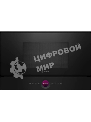 Встраиваемая микроволновая печь Bosch BER7321B1 900Вт, 5 режимов, кварцевый гриль,инвертер, 21 л, черный, петли справа