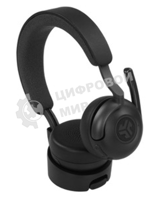 Гарнитура JLab Epic Work ANC Wireless Duo with Stand чёрный, беспроводная, Bluetooth/радиоканал/USB-C, ANC (шумоподавление), до 9 м, в комплекте подставка
