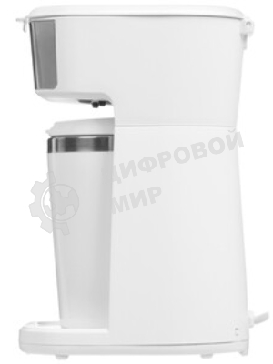 Кофеварка капельная Kitfort КТ-7411 белый/нержавеющая сталь, исп. кофе - молотый, 0.4 л, 450 Вт