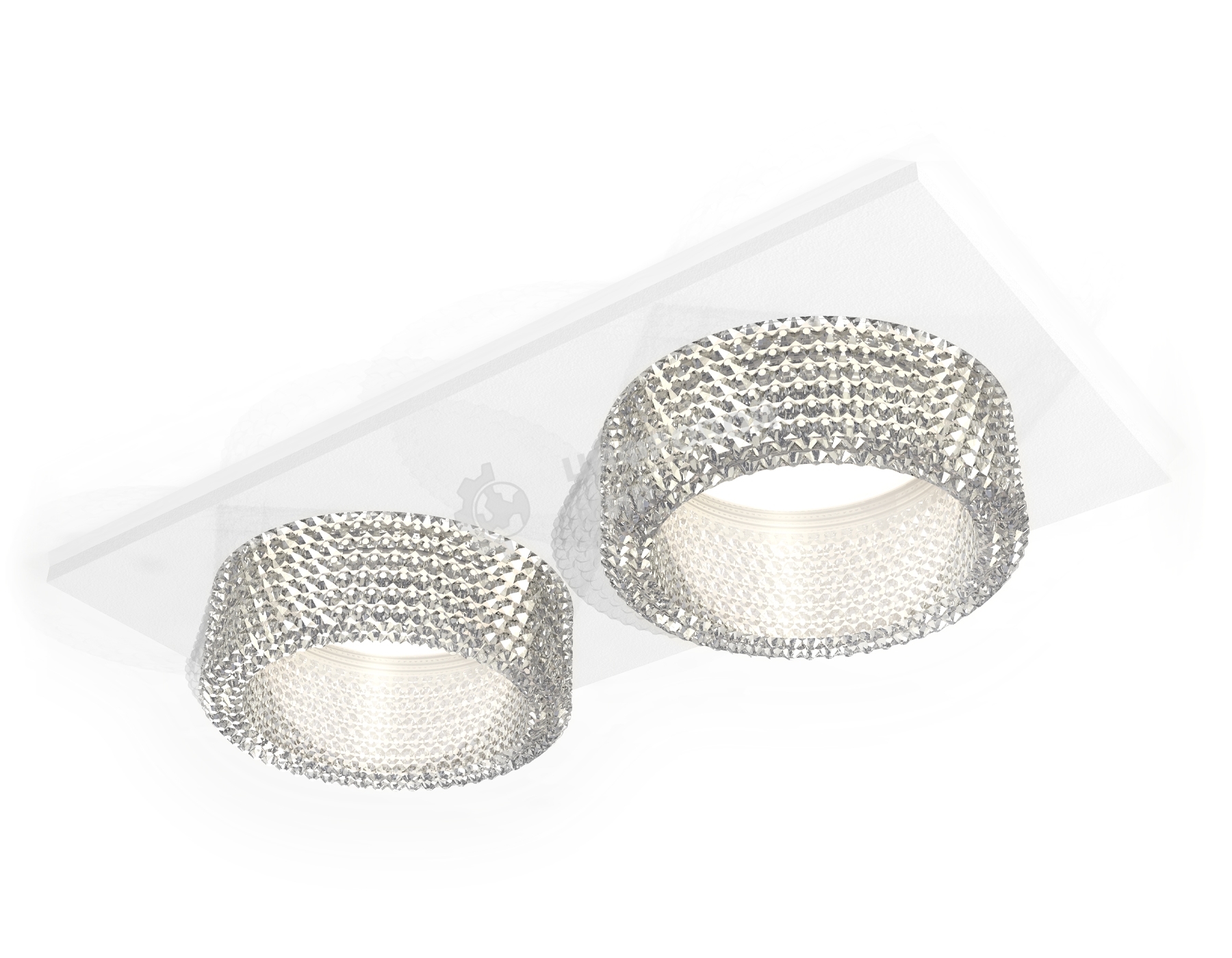 Комплект встраиваемого светильника Ambrella light XC6525040 SWH/CL белый песок/прозрачный MR16 GU5.3 (C6525, N6150)