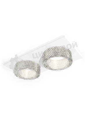 Комплект встраиваемого светильника Ambrella light XC6525040 SWH/CL белый песок/прозрачный MR16 GU5.3 (C6525, N6150)