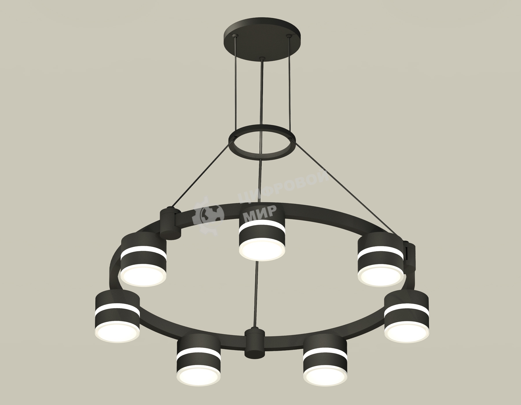 Светильник Ambrella light XR92051602/7 SBK/FR черный песок/белый матовый GX53  (A9205, C9238, N8445)