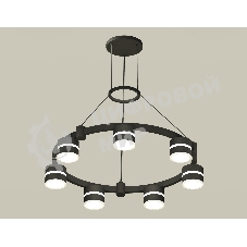 Светильник Ambrella light XR92051602/7 SBK/FR черный песок/белый матовый GX53  (A9205, C9238, N8445)