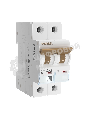 Автоматический выключатель Werkel 2P  40 A  C  6 кА W902P406