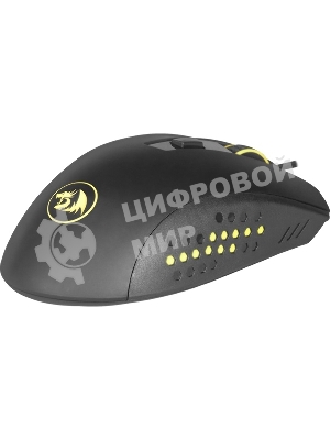 Мышь проводная Redragon Gainer черный, 3200 dpi, USB, кнопки - 6