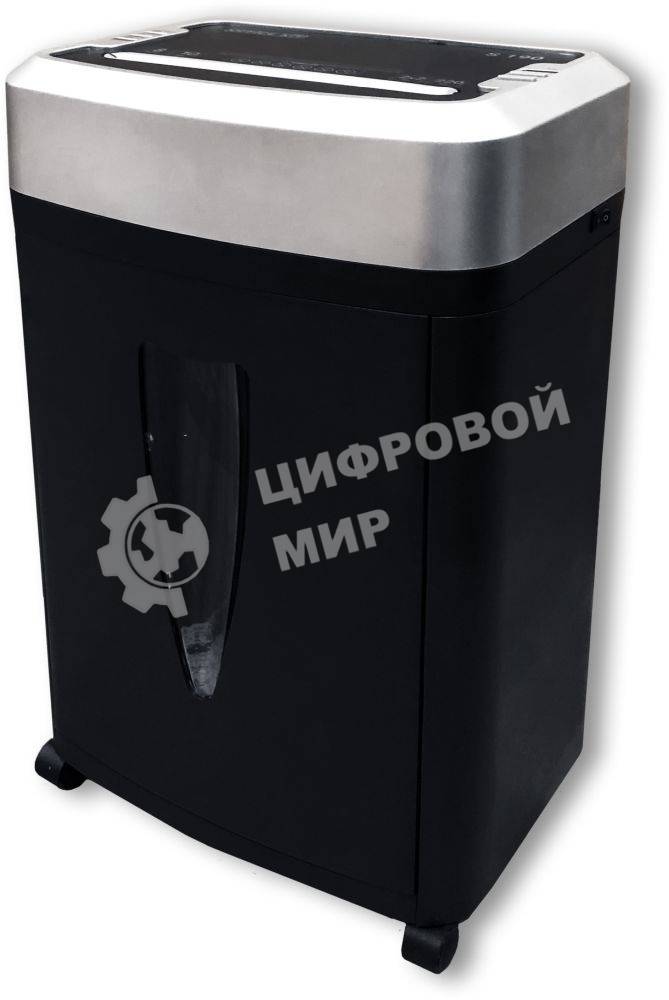 Шредер Office Kit S190 (1х2) черный (секр.P-7)/фрагменты/5лист./20лтр.