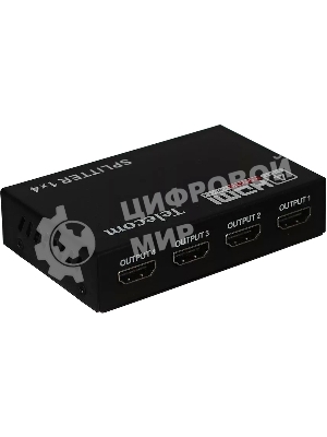 Разветвитель HDMI 1=>4 Telecom TTS5020, каскадируемый, 1.4v+3D