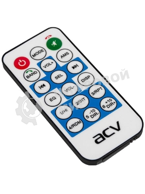 Автомагнитола ACV AVS-2100BM, 2 DIN, Bluetooth, USB Type-A, AUX, пульт ДУ