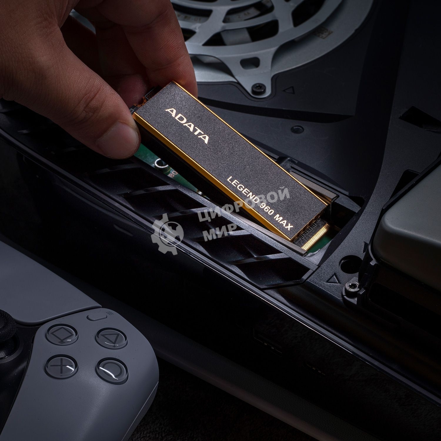 Накопитель SSD ADATA LEGEND 960 MAX, 1Tb, PCIe 4.0 x4, M.2 2280, NVMe, R/W 7400/6000, с радиатором