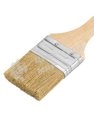 Кисть плоская Sparta 50 мм, натуральная щетина, деревянная рукоятка, для масляных красок, лаков