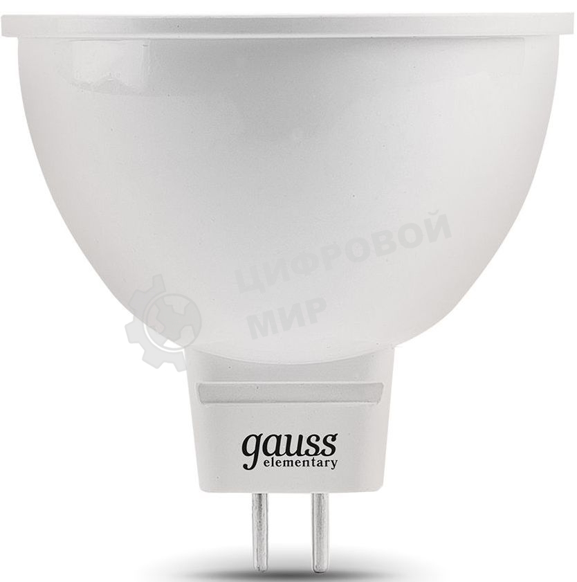 Лампа светодиодная Gauss LED Elementary MR16 GU5.3 7W 530lm 3000K 1/10/100 0