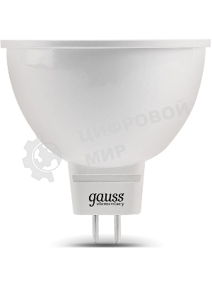 Лампа светодиодная Gauss LED Elementary MR16 GU5.3 7W 530lm 3000K 1/10/100 0
