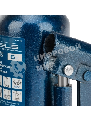 Домкрат гидравлический бутылочный телескопический Stels 6 т, подъем 180-410 мм