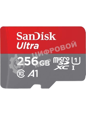 Флеш карта microSD 256Gb SanDisk microSDXC Class 10 Ultra UHS-I U1 A1 120Mb/s