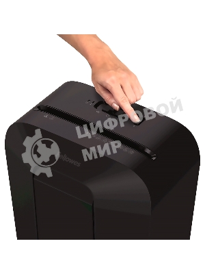 Шредер Fellowes PowerShred LX41 черный (секр.P-4)/перекрестный/8лист./17лтр./скрепки/скобы/пл.карты