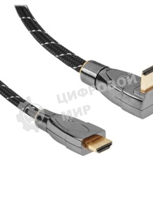 Кабель HDMI C-HM-HM-1M Wize 1 м., v.2.0, 19M/19M, позол.разъемы, экран, черный, пакет
