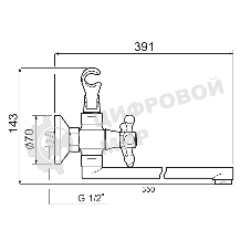 SL71-143P Смеситель для ванны