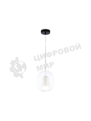 Подвесной светильник Ambrella light LH11121 BK/WH/CL черный/белый/прозрачный E27 max 60W D175*310