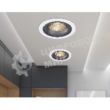 Светильник встраиваемый Ambrella light TN102722 WH/BK белый/черный GU5.3 92*92*23