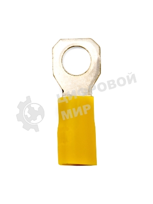Наконечник кольц. изол. 2.5-6кв.мм отв. d6.2мм жел. (уп.50шт) ДКС 2C6P