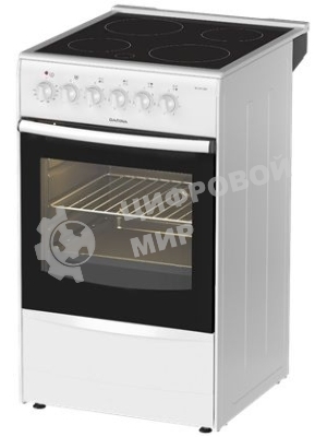 Плита электрическая Darina B 3607 W белый/черный, конфорок 4 шт, духовка 50 л, 50 см x 85 см x 56 см