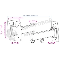Кронштейн Kromax OPTIMA-104 черный, 10