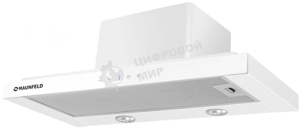 Вытяжка встраиваемая Maunfeld Ouse Touch Glass 60 белый, 60 см, 750 куб. м/ч, 48 дБ
