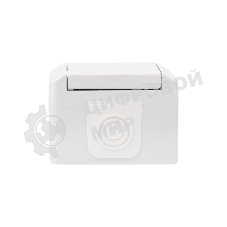 Розетка Kranz одноместная (керамика) INDUSTRIAL IP54 с заземлением, о/у, белая