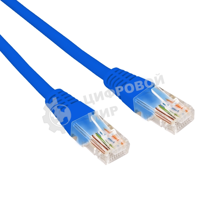Патч-корд U/UTP Rexant cat.6, RJ45-RJ45, неэкранированный, 26AWG, LSZH, синий, 1 м
