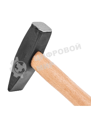 Молоток слесарный Sparta 700 г, квадратный боек, деревянная рукоятка