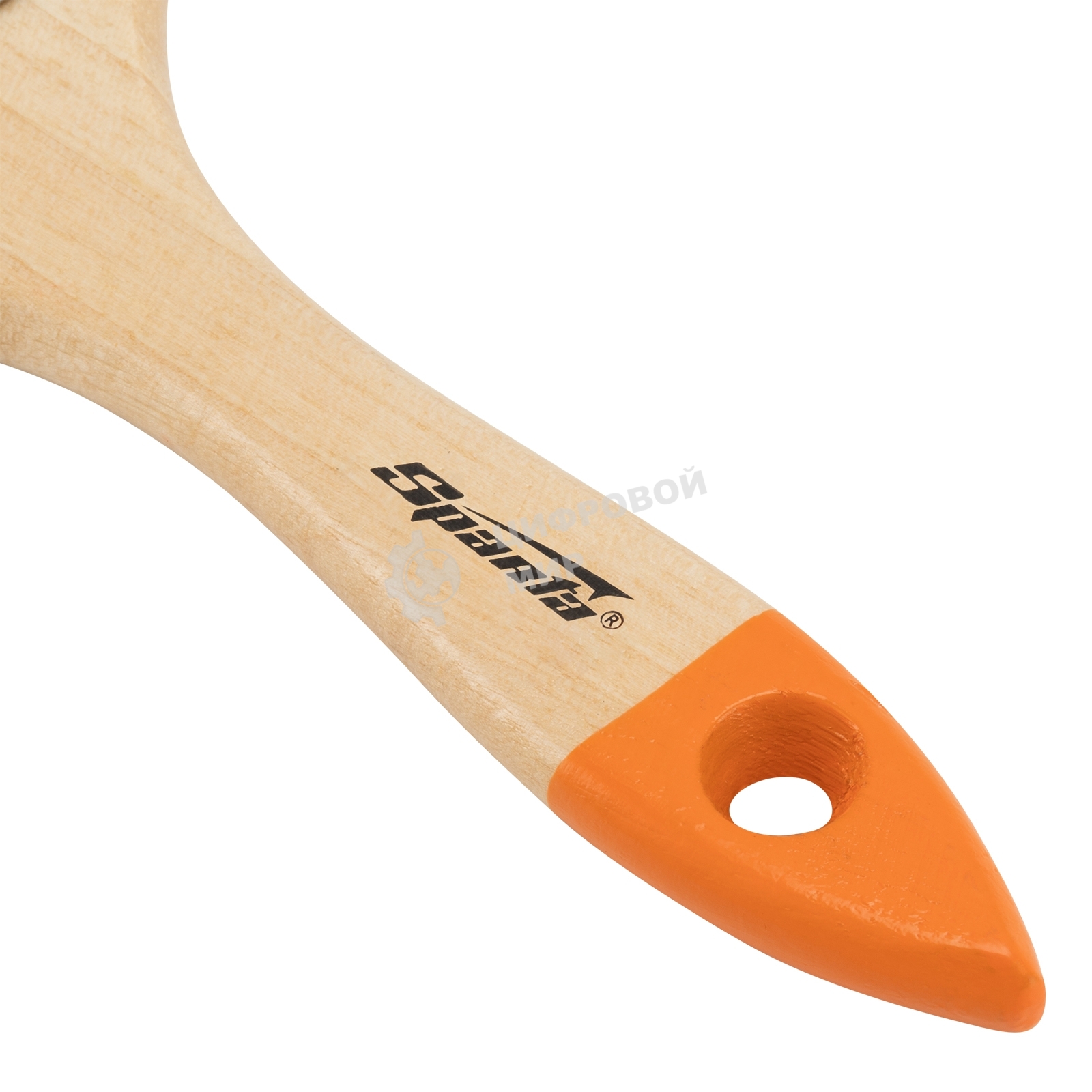 Кисть плоская Sparta 50 мм, натуральная щетина, деревянная рукоятка, для масляных красок, лаков