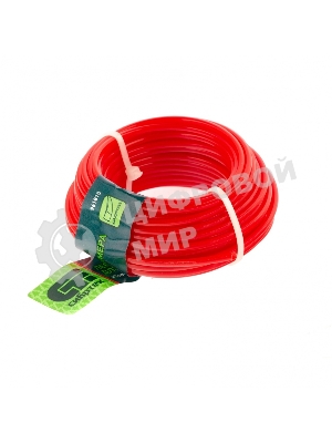 Леска для триммера СИБРТЕХ квадратная, 3,0 мм х 10 м, Россия 961815