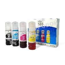 Чернила 103 для принтеров Epson, набор 4 цвета по 100 мл совместимые