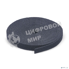 Лента липучая Cabeus, 9 мм Ш, 5 000 мм Д, полиамид, черный