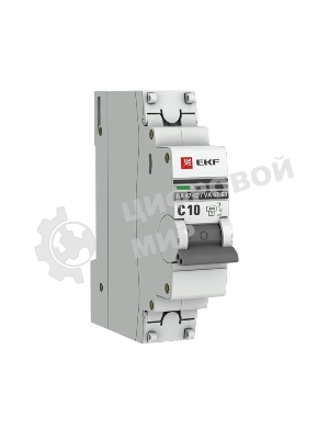 Выключатель автоматический EKF mcb4763-1-10C-pro 1P 10А (C) 4,5kA ВА 47-63 EKF PROxima