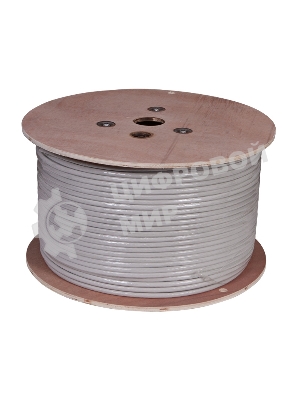 Кабель витая пара Rexant SF/FTP, категория 7, 4 x 2 x 0,57 мм, PVC, внутреннний, серый, 305м