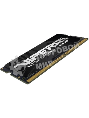 Оперативная память Patriot Steel Series, DDR4, 16GB (1x16 GB), 3200 MHz, CL22, радиатор, черный, SO-DIMM
