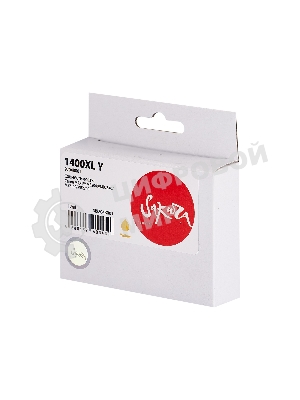 Картридж струйный Sakura 9204B001 (1400XL Y) для Canon, желтый, 12 мл., 1000 к.