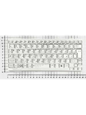 Клавиатура для ноутбука Toshiba mini NB200 NB300 NB305 серебристая