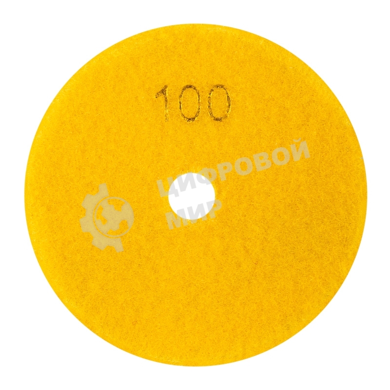 Круг алмазный KRANZ гибкий шлифовальный Черепашка 125 мм, P100, сухое/мокрое шлифование