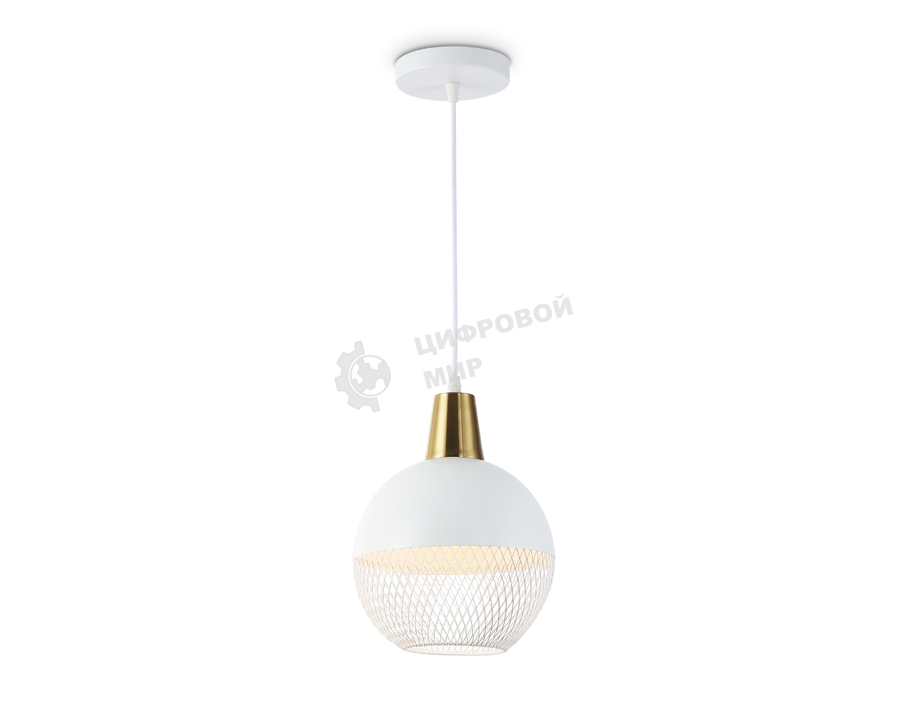 Светильник Ambrella light TR8502 WH/CP белый/медь E27 max 60W D200*1000