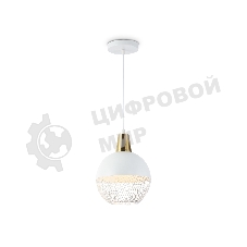 Светильник Ambrella light TR8502 WH/CP белый/медь E27 max 60W D200*1000
