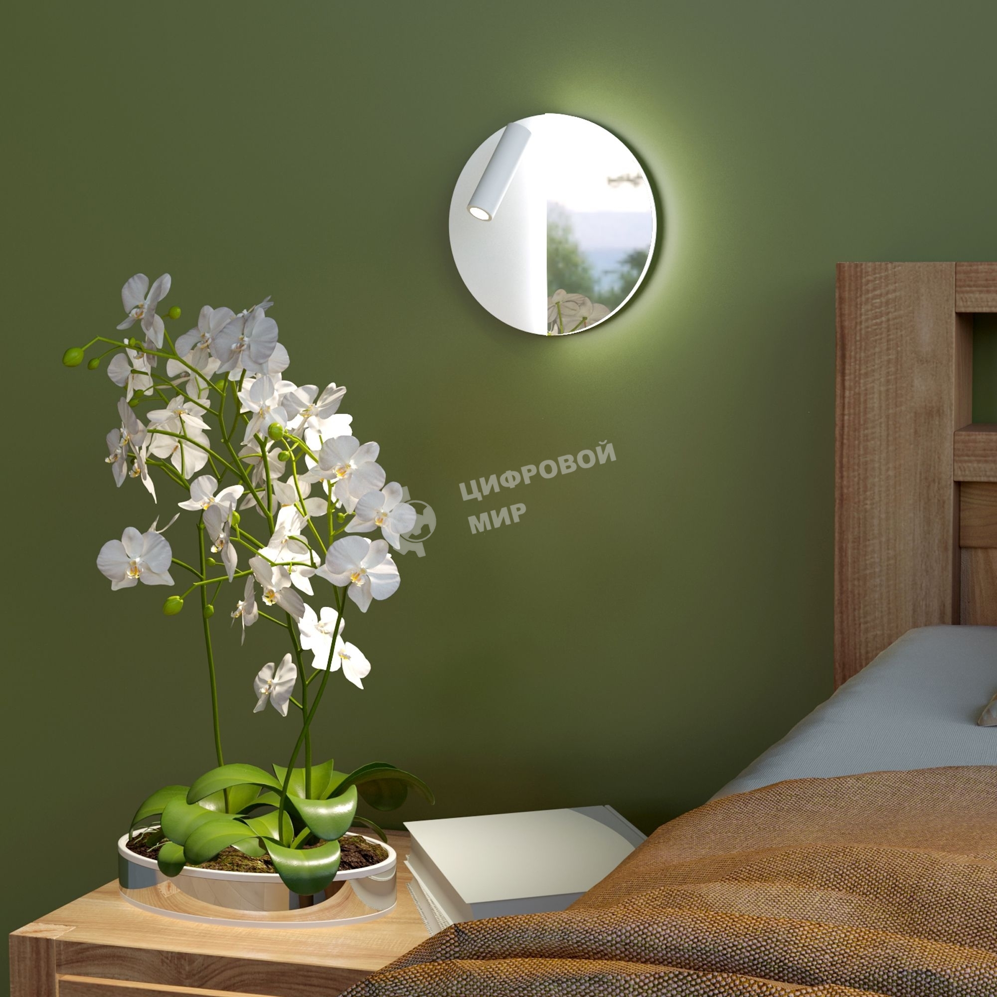 40105/LED / Светильник настенный светодиодный Drom LED белый/хром