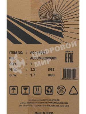 Корпус ACCORD ACC-M802, Mini-Tower, чёрный