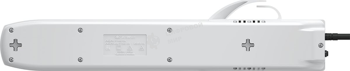 Сетевой фильтр Pilot PRO USB 3 м, 6 розеток, серый, коробка