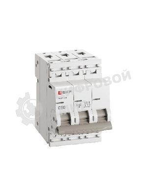 Выключатель автоматический модульный 3п 50А C 4.5кА ВА 47-63N PROxima EKF M634350C