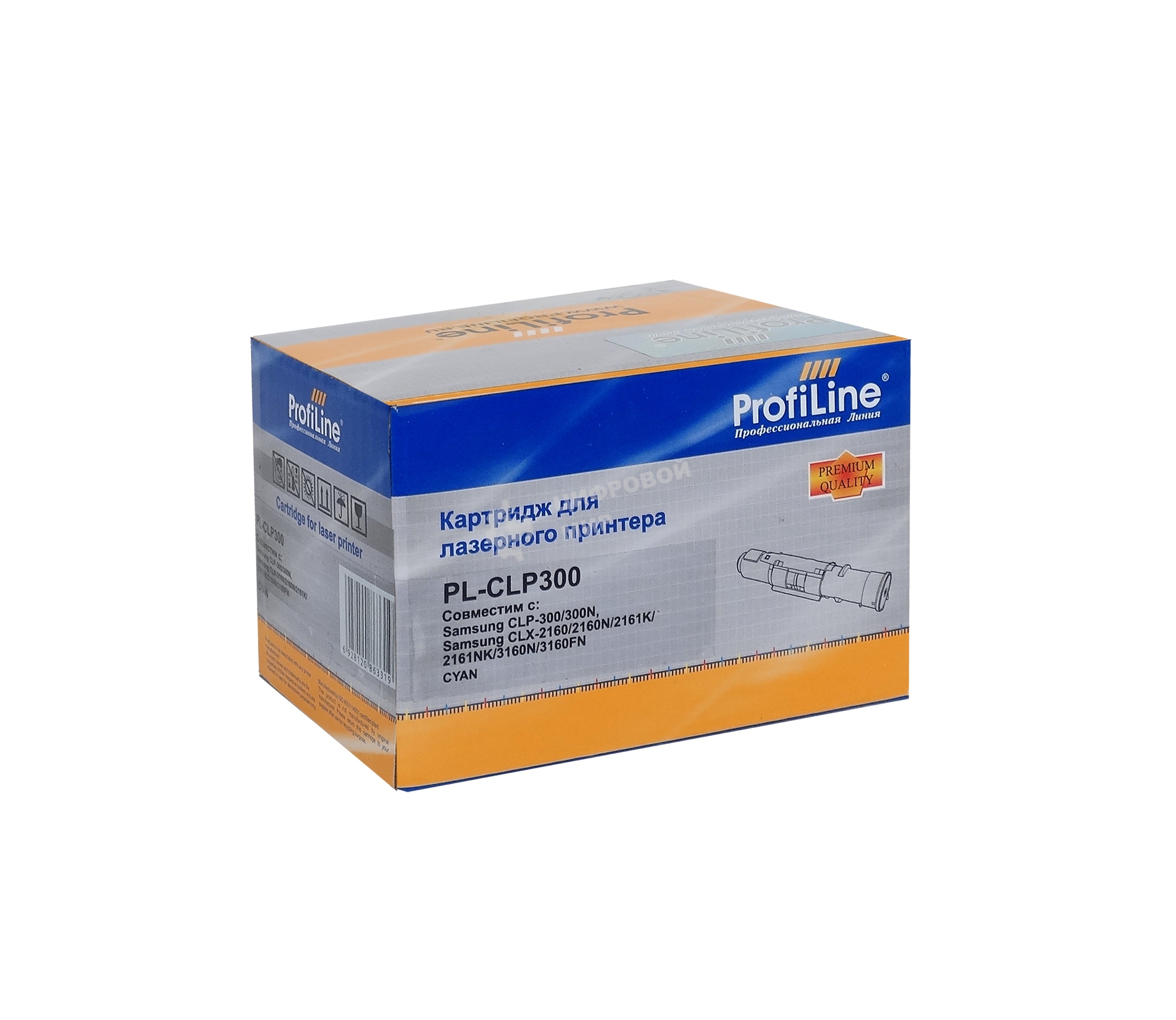 Картридж Тонер-туба ProfiLine PL-CLP 300BK для принтеров Samsung CLP-300/300N/CLX-2160/2160N/2161K/2161NK/3160N/3160FN черный 2000 копий